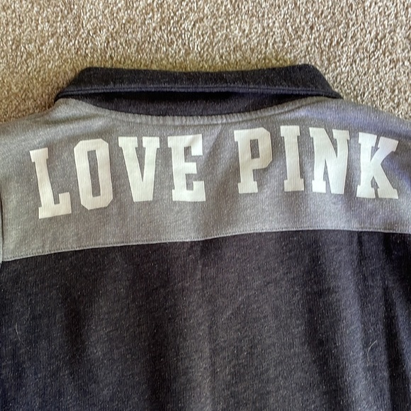 VS Pink Logo Half Zip Pullover - Picture 8 of 8